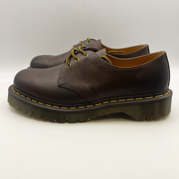 Dr. Martens Womens 1461 Bex Oxford Shoes EU 43 US 11 Dark Brown Leather NIB - Picture 8 of 12